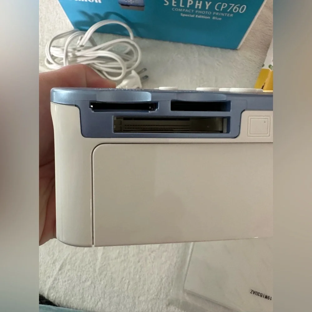 Canon SELPHY CP760 Compact Digital Photo Thermal Printer Special Edition Blue